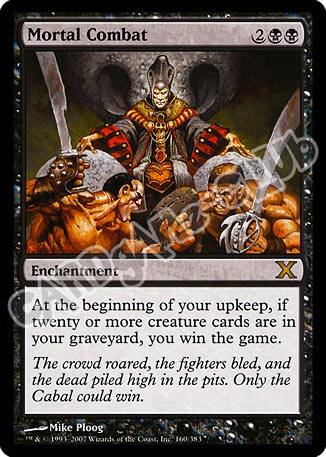 160 / 383 Mortal Combat rara (EN) -NEAR MINT-