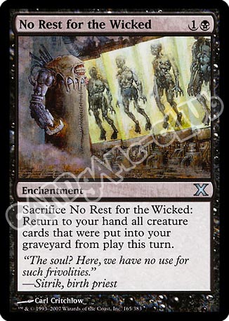 165 / 383 No Rest for the Wicked non comune (EN) -NEAR MINT-