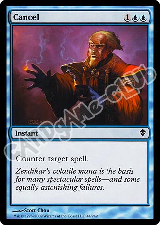 044 / 249 Cancel comune (EN) -NEAR MINT-