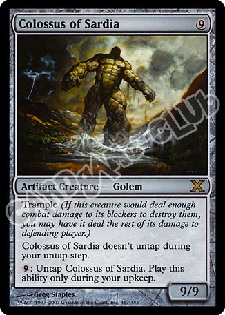 317 / 383 Colossus of Sardia rara (EN) -NEAR MINT-