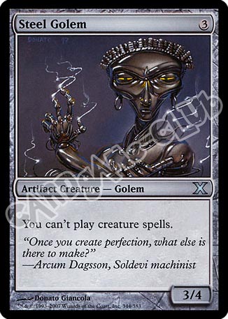 344 / 383 Steel Golem non comune (EN) -NEAR MINT-