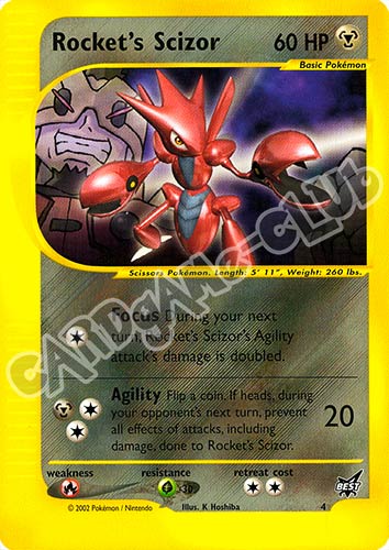 004 Rocket's Scizor promo (EN) -NEAR MINT-