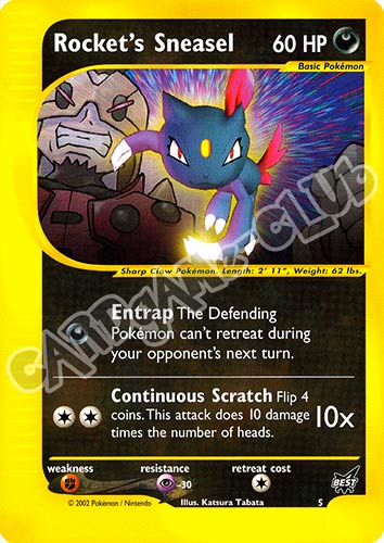 005 Rocket's Sneasel promo (EN) -NEAR MINT-