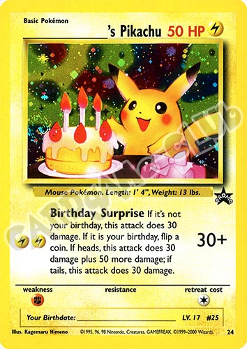 024 s Pikachu promo foil (EN) -NEAR MINT-