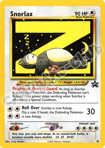 049 Snorlax promo (EN) -NEAR MINT-
