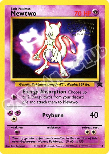 003 Mewtwo promo (EN) -NEAR MINT-