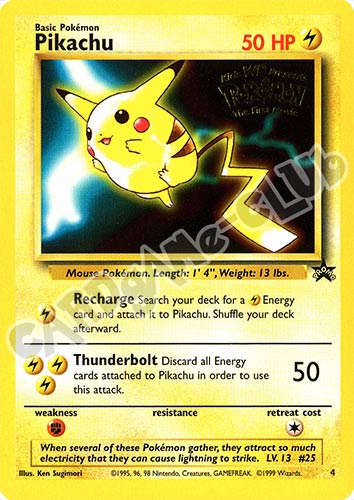 004 Pikachu promo (EN) -NEAR MINT-