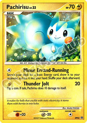 DP04 Pachirisu LV.23 promo foil (EN) -NEAR MINT-