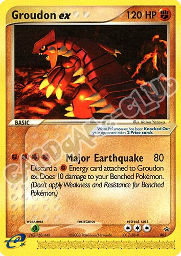 002 Groudon ex promo (EN) -NEAR MINT-