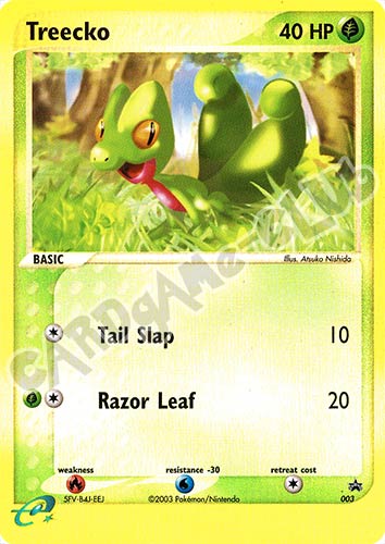 003 Treecko promo foil reverse (EN) -NEAR MINT-