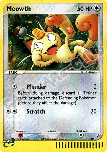 013 Meowth promo foil (EN) -NEAR MINT-