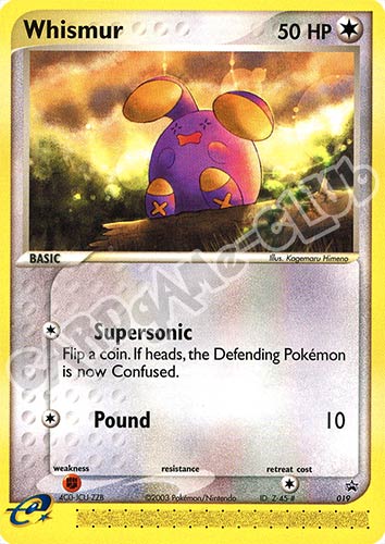 019 Whismur promo (EN) -NEAR MINT-
