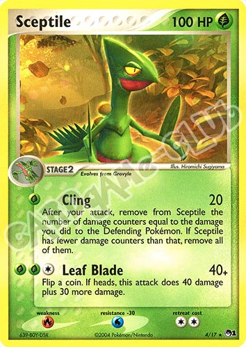 04/17 Sceptile rara (EN) -NEAR MINT-