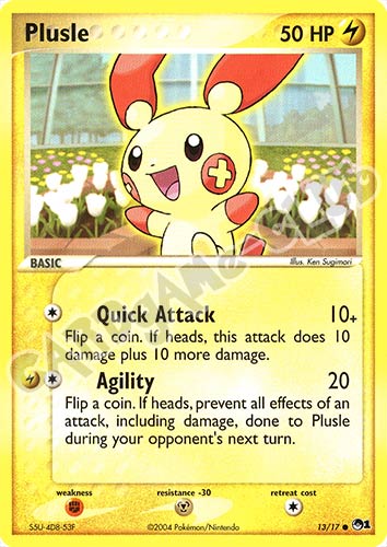 13 / 17 Plusle comune (EN) -NEAR MINT-