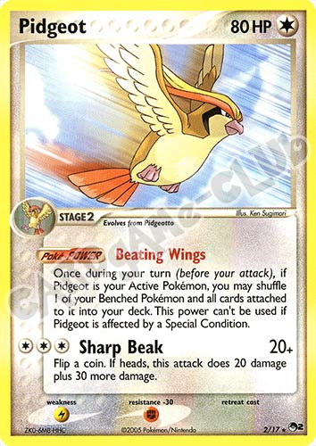 02/17 Pidgeot rara (EN) -NEAR MINT-