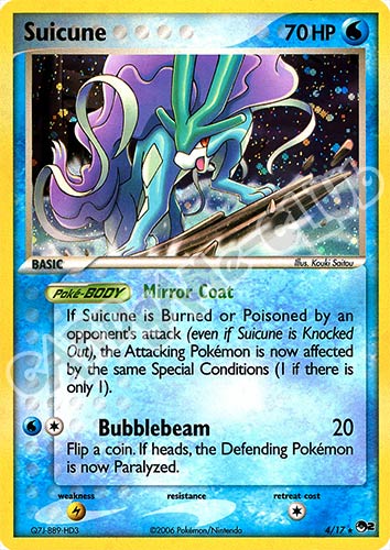 04/17 Suicune rara foil (EN) -NEAR MINT-