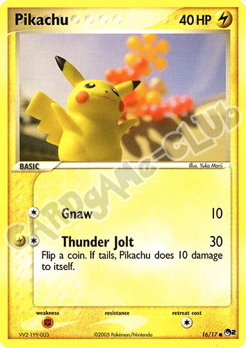 16 / 17 Pikachu comune (EN) -NEAR MINT-