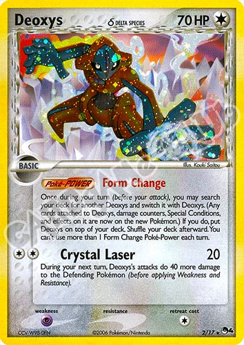 02/17 Deoxys rara foil (EN) -NEAR MINT-