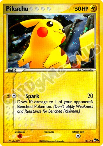 13 / 17 Pikachu rara foil (EN) -NEAR MINT-