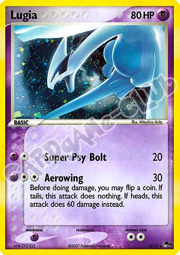 02/17 Lugia rara foil (EN) -NEAR MINT-