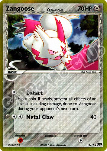 15 / 17 Zangoose comune foil (EN) -NEAR MINT-