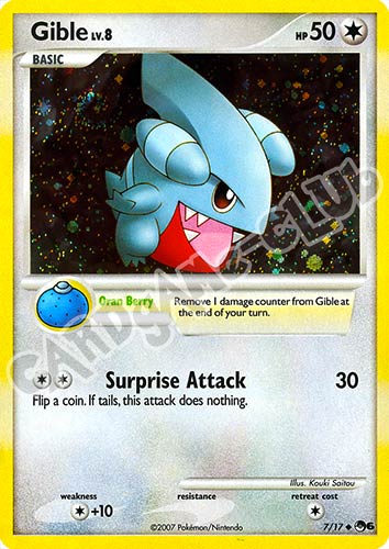 07/17 Gible rara foil (EN) -NEAR MINT-