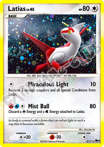 03/17 Latias rara foil (EN) -NEAR MINT-