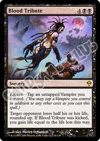 081 / 249 Blood Tribute rara (EN) -NEAR MINT-