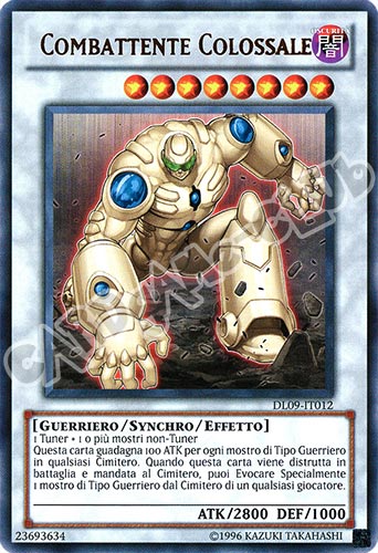Duelist League 9 DL09-IT012 Combattente Colossale rara scritta verde Unlimited (IT) -NEAR MINT-