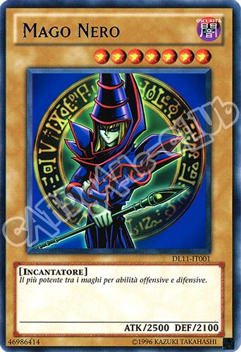 Duelist League 11 DL11-IT001 Mago Nero rara scritta rossa Unlimited (IT) -NEAR MINT-