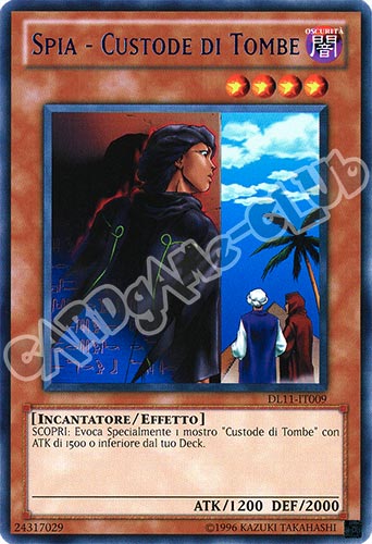 Duelist League 11 DL11-IT009 Spia-Custode di Tombe rara scritta blu Unlimited (IT) -NEAR MINT-