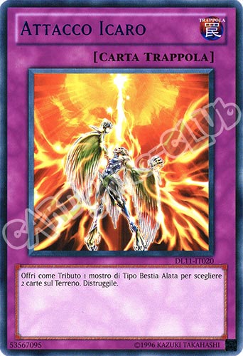 Duelist League 11 DL11-IT020 Attacco Icaro rara scritta rossa Unlimited (IT) -NEAR MINT-