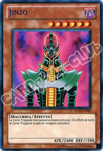Duelist League 12 DL12-IT005 Jinzo rara scritta porpora Unlimited (IT) -NEAR MINT-