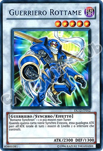 Duelist League 12 DL12-IT012 Guerriero Rottame rara scritta verde Unlimited (IT) -NEAR MINT-