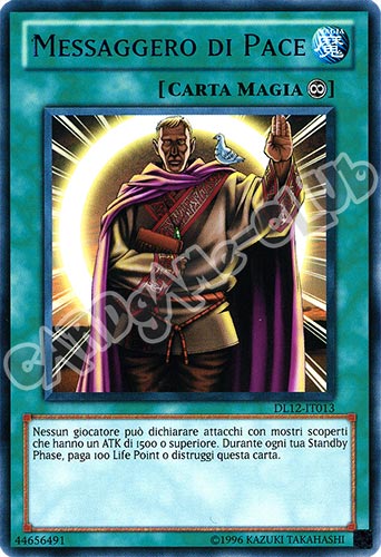 Duelist League 12 DL12-IT013 Messaggero di Pace rara scritta porpora Unlimited (IT) -NEAR MINT-