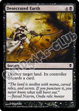 086 / 249 Desecrated Earth comune (EN) -NEAR MINT-