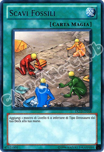 Duelist League 13 DL13-IT018 Scavi Fossili rara scritta porpora Unlimited (IT) -NEAR MINT-