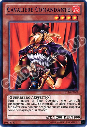Duelist League 14 DL14-IT002 Cavaliere Comandante rara scritta verde Unlimited (IT) -NEAR MINT-