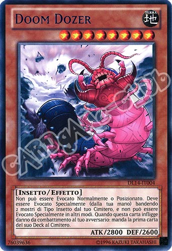 Duelist League 14 DL14-IT004 Doom Dozer rara scritta porpora Unlimited (IT) -NEAR MINT-