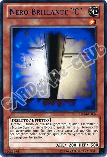 Duelist League 14 DL14-IT007 Nero Brillante "C" rara scritta porpora Unlimited (IT) -NEAR MINT-