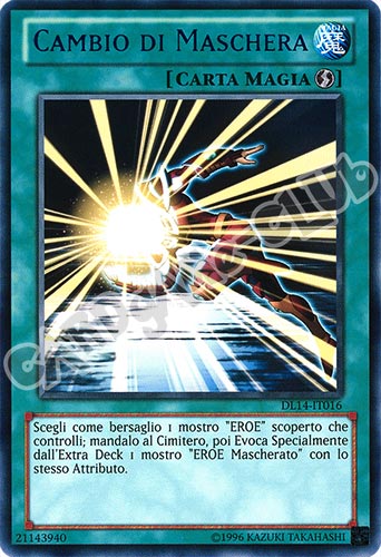 Duelist League 14 DL14-IT016 Cambio di Maschera rara scritta porpora Unlimited (IT) -NEAR MINT-