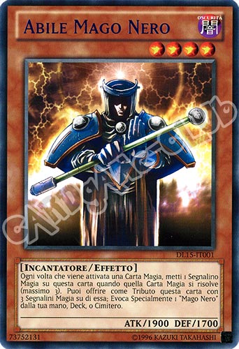 Duelist League 15 DL15-IT001 Abile Mago Nero rara scritta blu Unlimited (IT) -NEAR MINT-