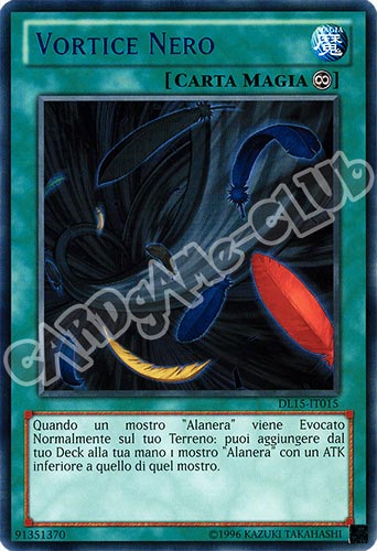 Duelist League 15 DL15-IT015 Vortice Nero rara scritta rossa Unlimited (IT) -NEAR MINT-
