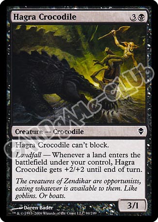 094 / 249 Hagra Crocodile comune (EN) -NEAR MINT-