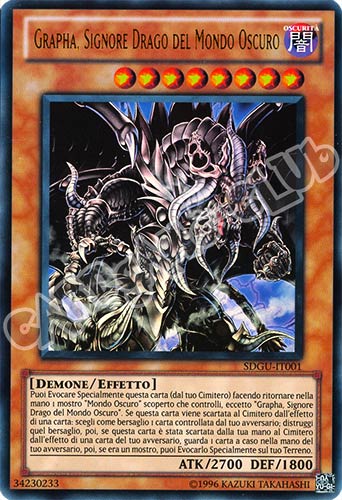 SDGU-IT001 Grapha, Signore Drago del Mondo Oscuro ultra rara unlimited (IT) -PLAYED-
