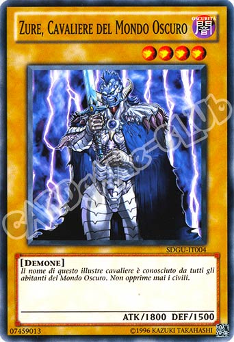SDGU-IT004 Zure, Cavaliere del Mondo Oscuro comune unlimited (IT) -NEAR MINT-