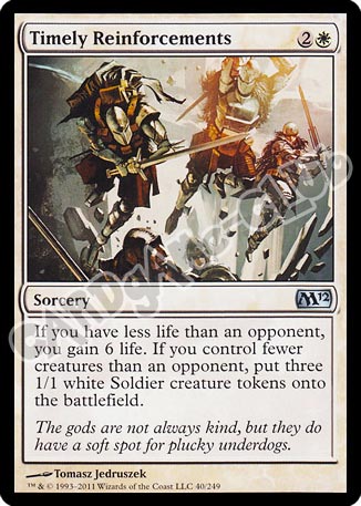 040 / 249 Timely Reinforcements non comune (EN) -NEAR MINT-