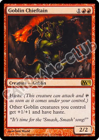 138 / 249 Goblin Chieftain rara (EN) -NEAR MINT-