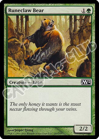 193 / 249 Runeclaw Bear comune (EN) -NEAR MINT-