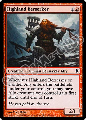 132 / 249 Highland Berserker comune (EN) -NEAR MINT-